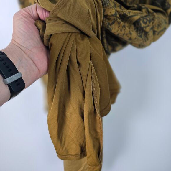 Garnet Hill Sleeveless Maxi Dress Large Brown Snake Print Surplice VNeck Pockets - Picture 8 of 14